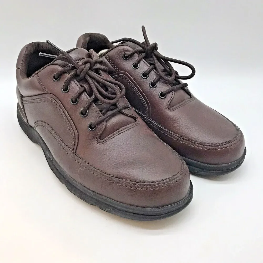 Rockport Ridgefield Eureka Oxford K71201 Men's 11.5M Brown Lace Up Leather Shoes